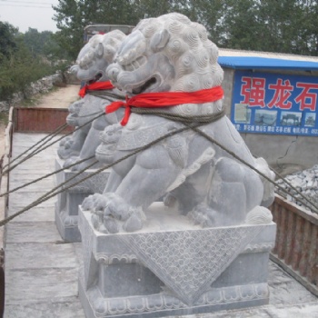 青石石獅 青石石獅子 漢白玉石獅子 石雕獅子廠家批發供應