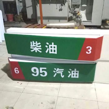 加油站油品燈箱、油號燈箱、加油機帽子