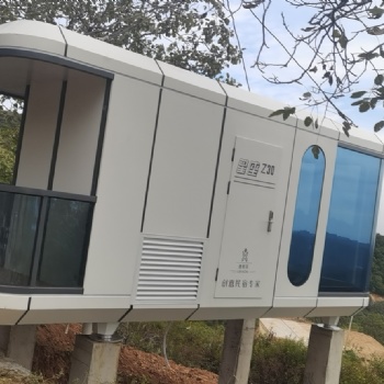 隔音隔熱太空艙 大陽臺住人方艙 日式風(fēng)格輕旅**太空艙可移動