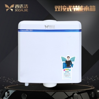 一鍵快開蹲便器水箱廁所沖水箱雙按靜音沖水箱