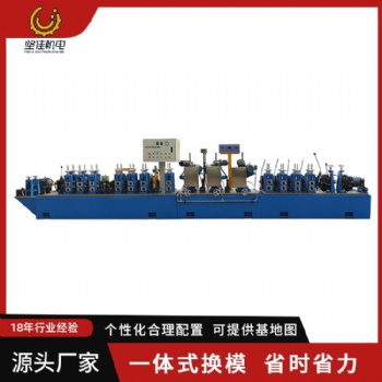 山東不銹鋼制管機械設備焊管成型機生產(chǎn)線裝飾用管工業(yè)焊管全自動卷管機