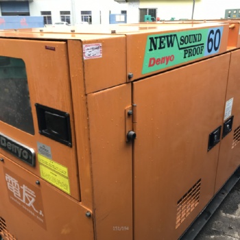 出售二手日本電友日野100KW靜音型柴油發電機組