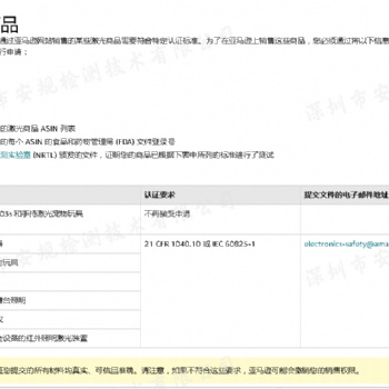 激光檢測、激光IEC60825