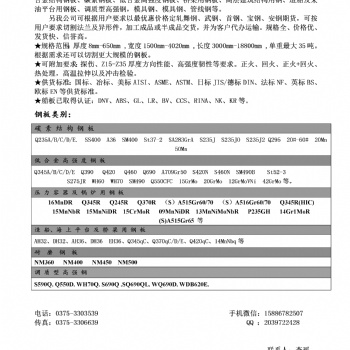 船板已取得認(rèn)證：DNV、ABS、GL、LR、BV、CCS、RINA、NK、KR等