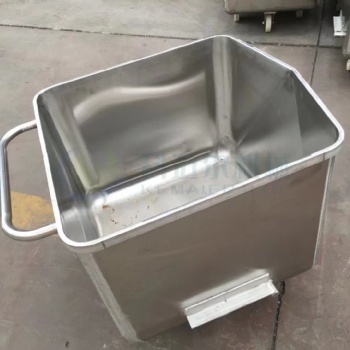 肉料儲(chǔ)存運(yùn)輸304不銹鋼料車標(biāo)準(zhǔn)200L桶車 食品周轉(zhuǎn)車
