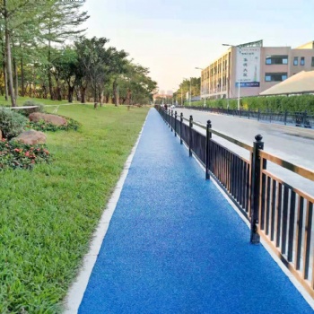 廣州地石麗地坪材料廠家 彩色透水地坪鋪設 助力海綿城市建設