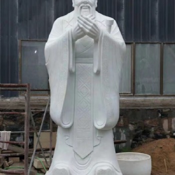 園林景觀石雕孔子像石刻孔子標(biāo)準(zhǔn)像孔子雕像杰源石刻