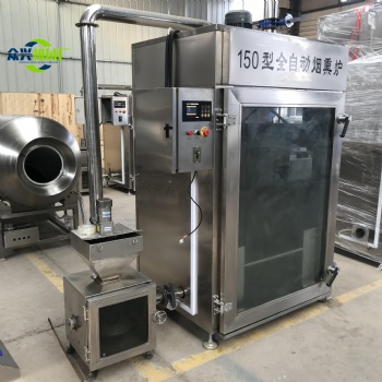 全自動控溫肉類烘烤煙熏上色一體機(jī)