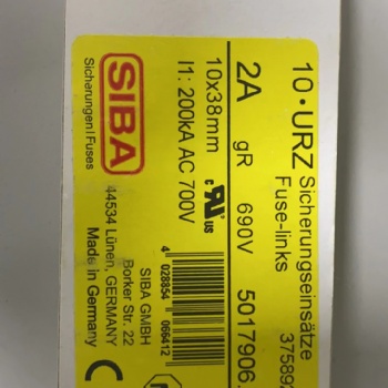 原裝德國進口SIBA熔斷器5017906.2