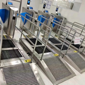 防靜電閘機 門禁 工業鞋底清潔機