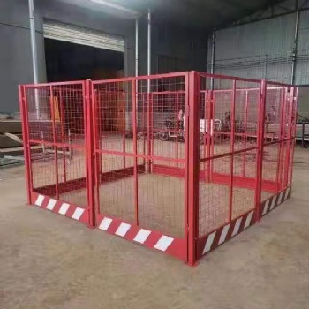 拼裝式塔吊圍欄 建筑工地塔吊防護欄組裝式可移動施工塔吊護欄
