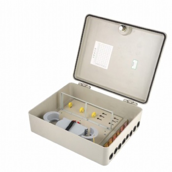 FTTH16/32/64/72/96芯SMC分光箱分纖箱樓道墻壁抱桿室內(nèi)直熔分線箱