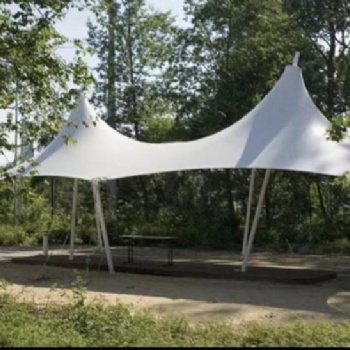 戶外廠家設計膜結構景觀棚公園廣場景觀膜結構棚加工安裝膜結構