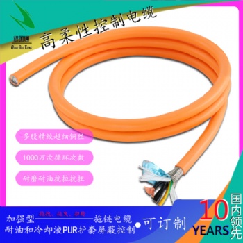 加強(qiáng)型耐油和冷卻液PUR護(hù)套屏蔽控制電纜DUFLEX-CEPTC