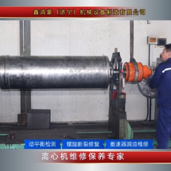 河北石家莊電廠東邦350 臥式螺旋沉降離心機維修租賃差速器動平衡檢測