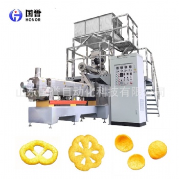 巧克力夾心米果 全自動夾心米果加工生產(chǎn)線 膨化食品機械