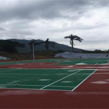 標準籃球場造價大概需要多少錢丙烯酸施工承接塑膠場地 硅PU籃球場翻新