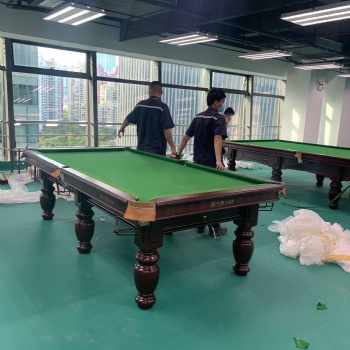 中式黑八臺球桌廠家維修桌球臺換布桌球臺安裝拆裝移位桌球臺配件送貨