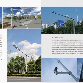 交通設施監控桿信號燈桿電警桿等產品生產加工廠家**