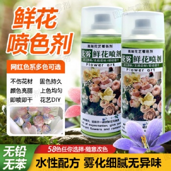 廣州花霧鮮花噴漆劑速干環保無腐蝕玫瑰香味花藝鮮花店必備