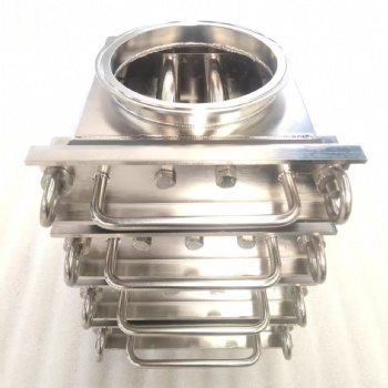 加工華清永磁抽屜式除鐵器 強(qiáng)磁除鐵設(shè)備 管道除鐵器