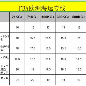 FBA歐洲海運(yùn)專(zhuān)線(xiàn)雙清包稅